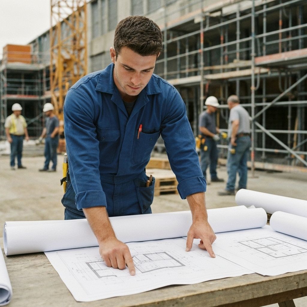 Construction professional at work